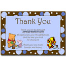 Winnie the Pooh Thank You Card Boy