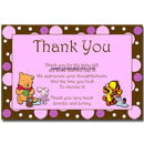 Winnie the Pooh Thank You Card Girl