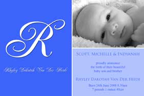 printable photo birth announcement
